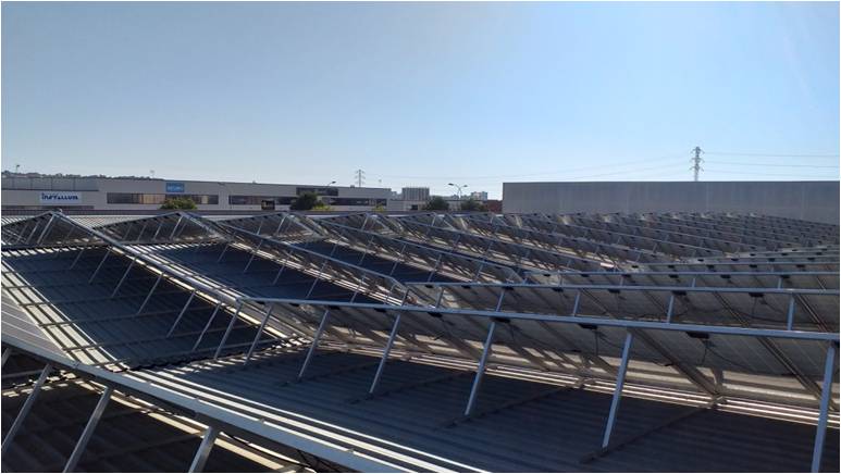 FV.En naves industriales.Conexion venta a RED .180kwp2